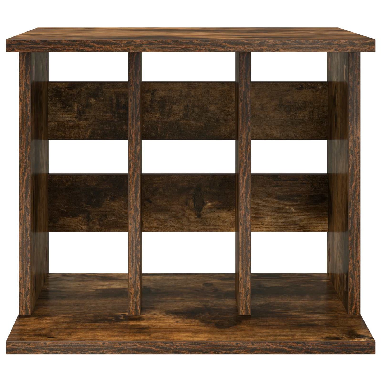Vinyl Platenspeler Opslag Gerookt eiken 42 x 33 x 36 cm
