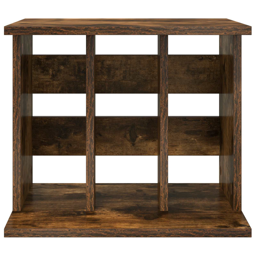 Vinyl Platenspeler Opslag Gerookt eiken 42 x 33 x 36 cm