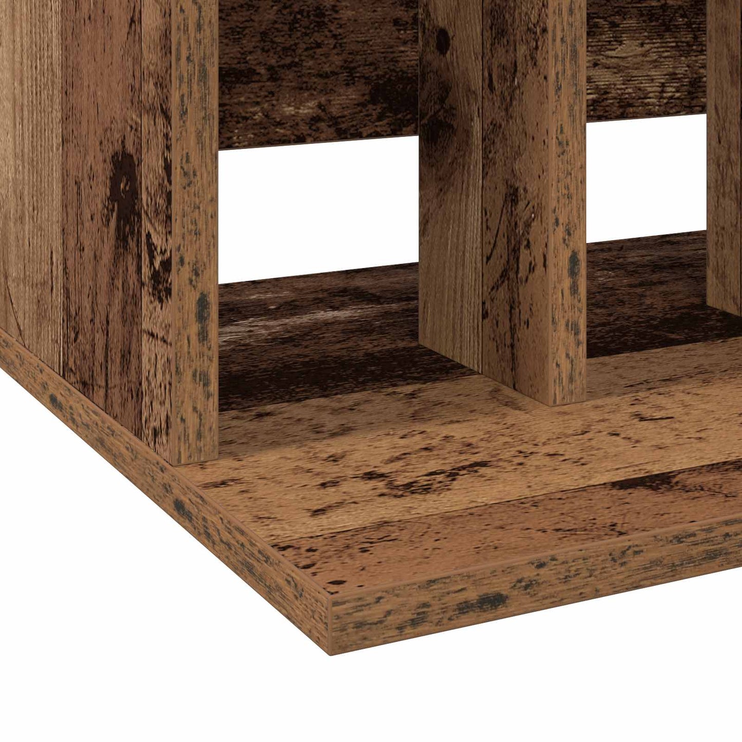Vinyl Platenspeler Opslag Oud hout 42 x 33 x 36 cm Bewerkt hout