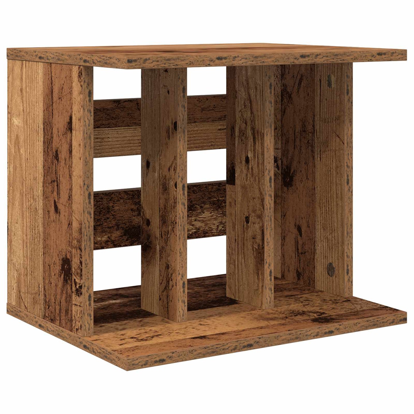 Vinyl Platenspeler Opslag Oud hout 42 x 33 x 36 cm Bewerkt hout