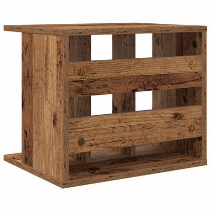 Vinyl Platenspeler Opslag Oud hout 42 x 33 x 36 cm Bewerkt hout