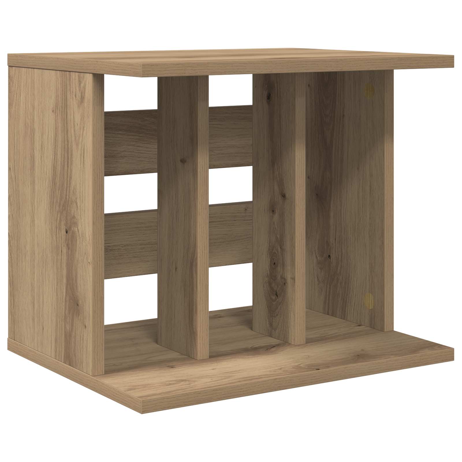 Vinyl Platenspeler Opslag Artisanaal eiken 42 x 33 x 36 cm