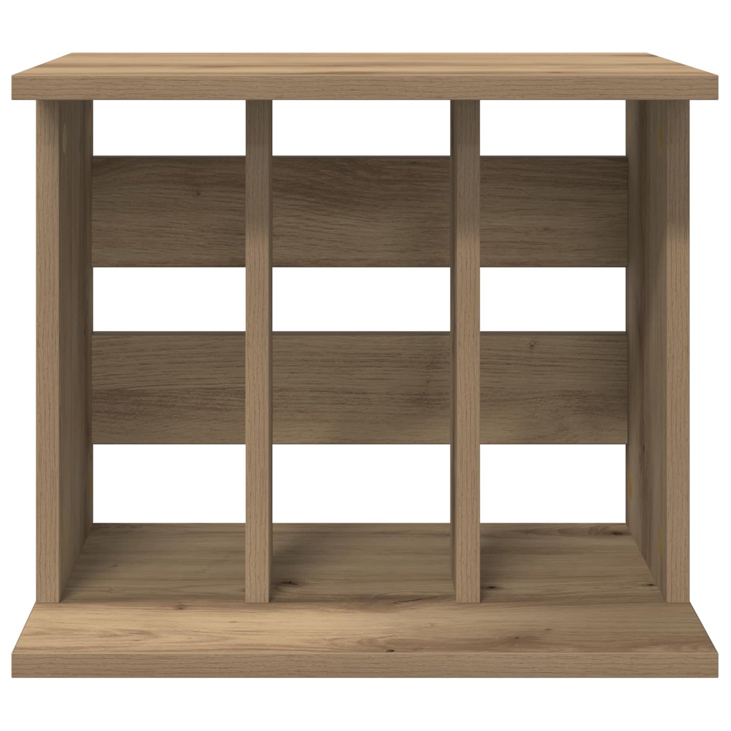 Vinyl Platenspeler Opslag Artisanaal eiken 42 x 33 x 36 cm