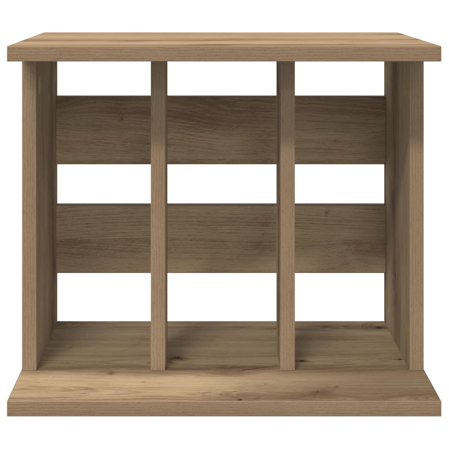 Vinyl Platenspeler Opslag Artisanaal eiken 42 x 33 x 36 cm