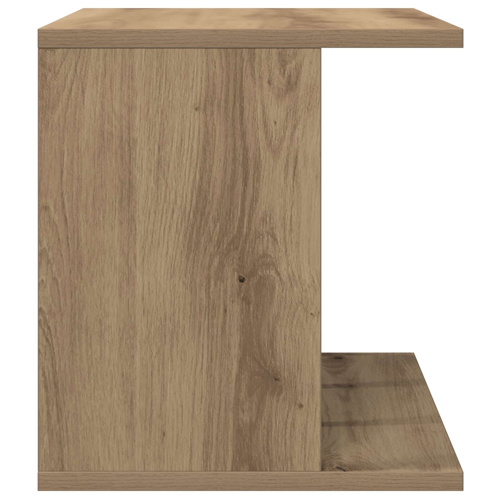 Vinyl Platenspeler Opslag Artisanaal eiken 42 x 33 x 36 cm