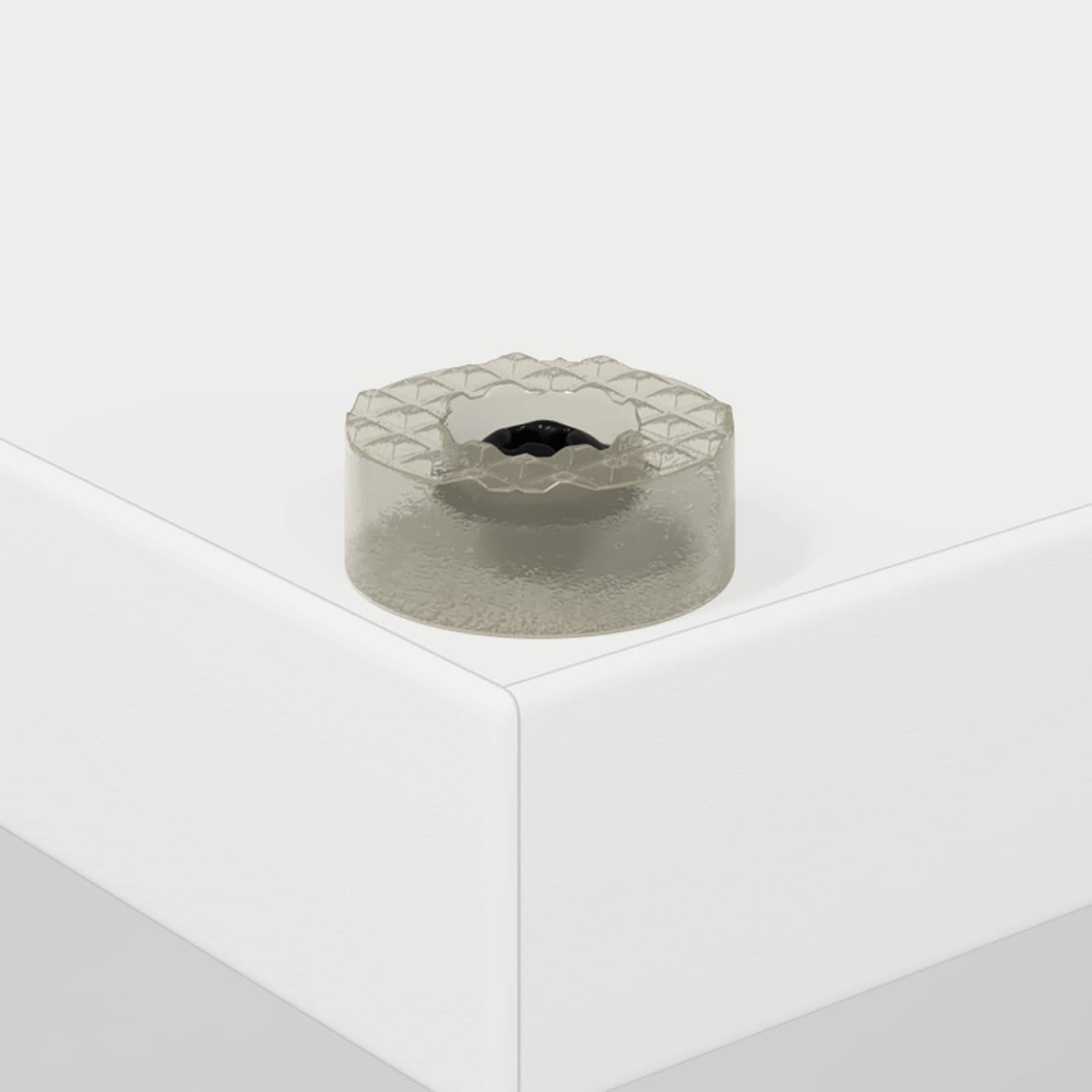 Platenkast Wit 38 x 33 x 61 cm Bewerkt hout