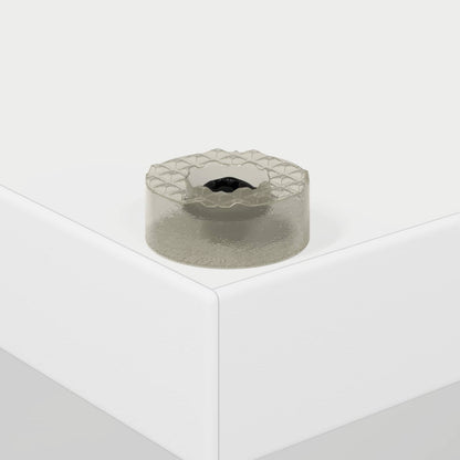 Platenkast Wit 38 x 33 x 61 cm Bewerkt hout