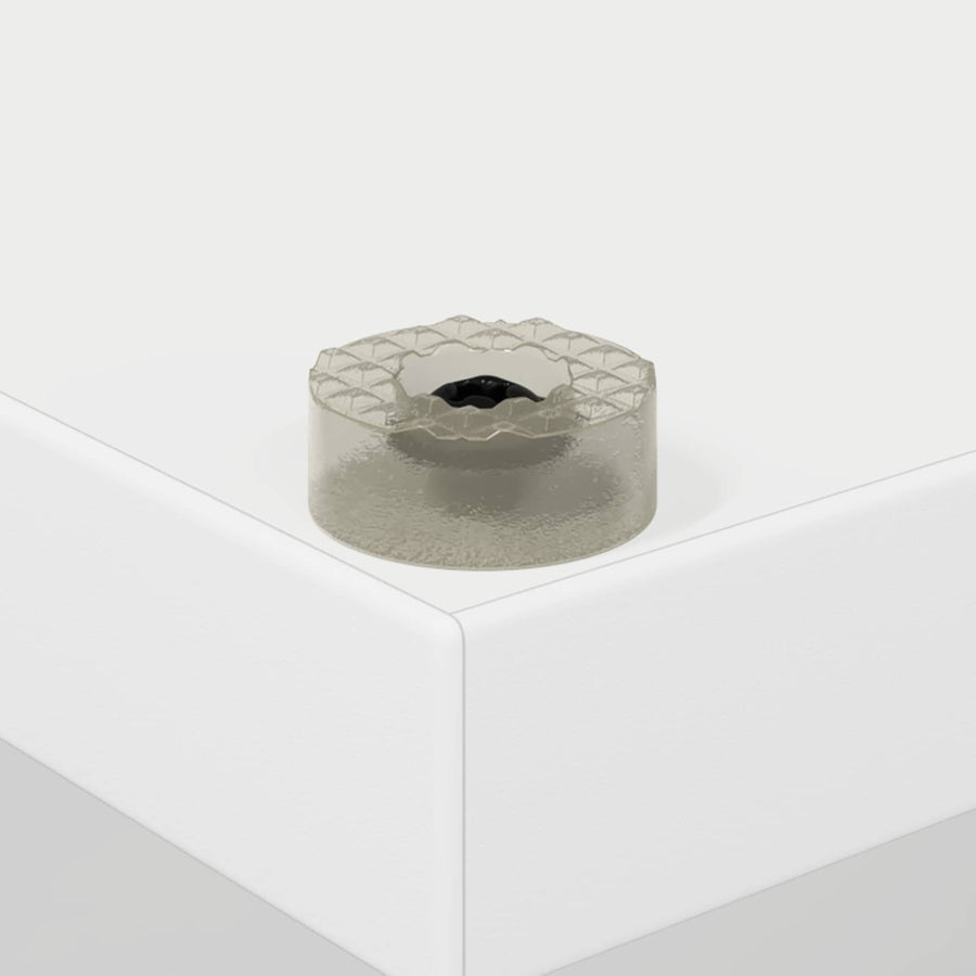 Platenkast Wit 38 x 33 x 61 cm Bewerkt hout