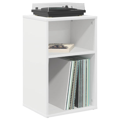 Platenkast Wit 38 x 33 x 61 cm Bewerkt hout