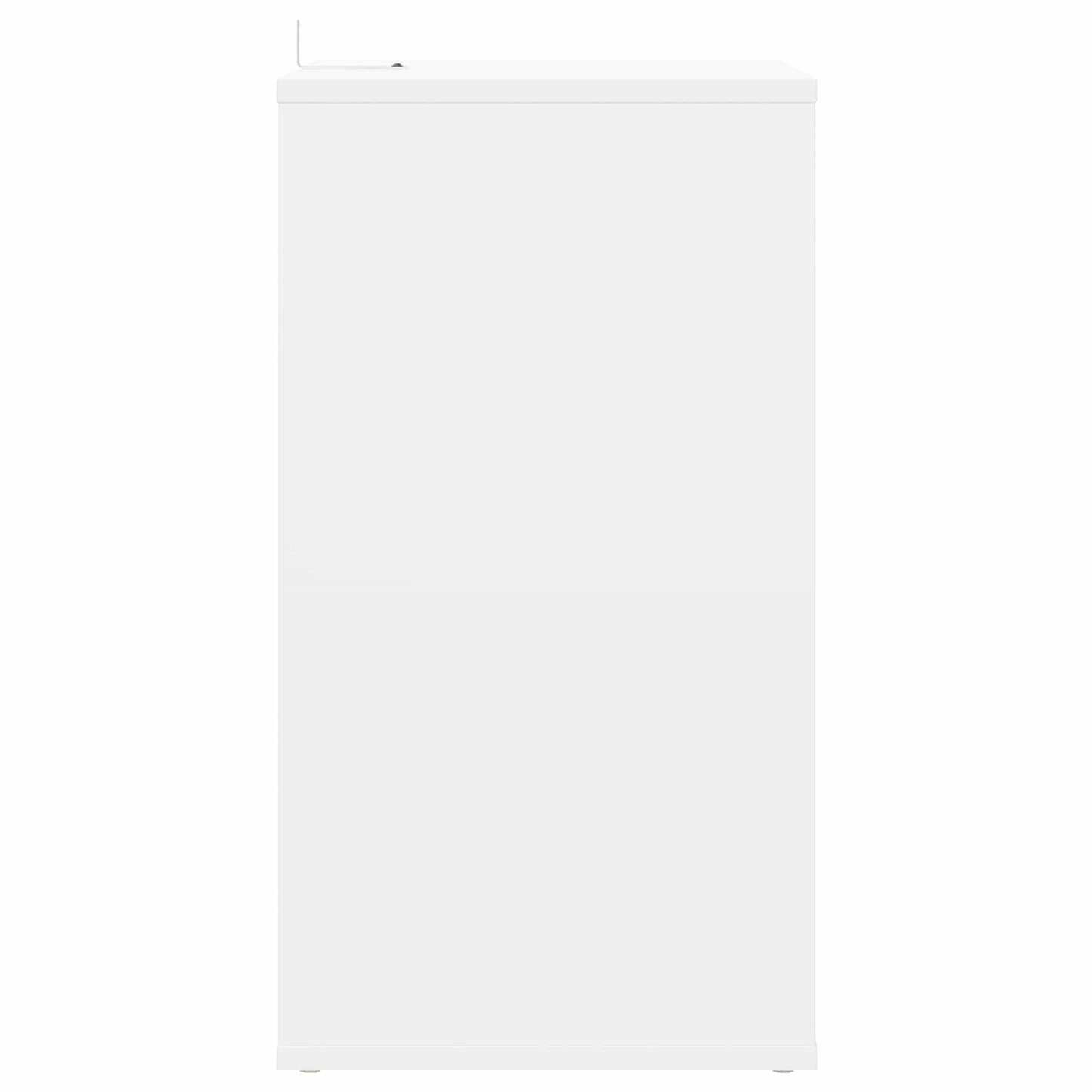 Platenkast Wit 38 x 33 x 61 cm Bewerkt hout
