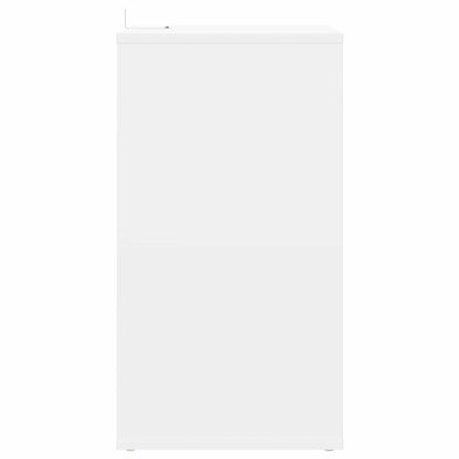 Platenkast Wit 38 x 33 x 61 cm Bewerkt hout