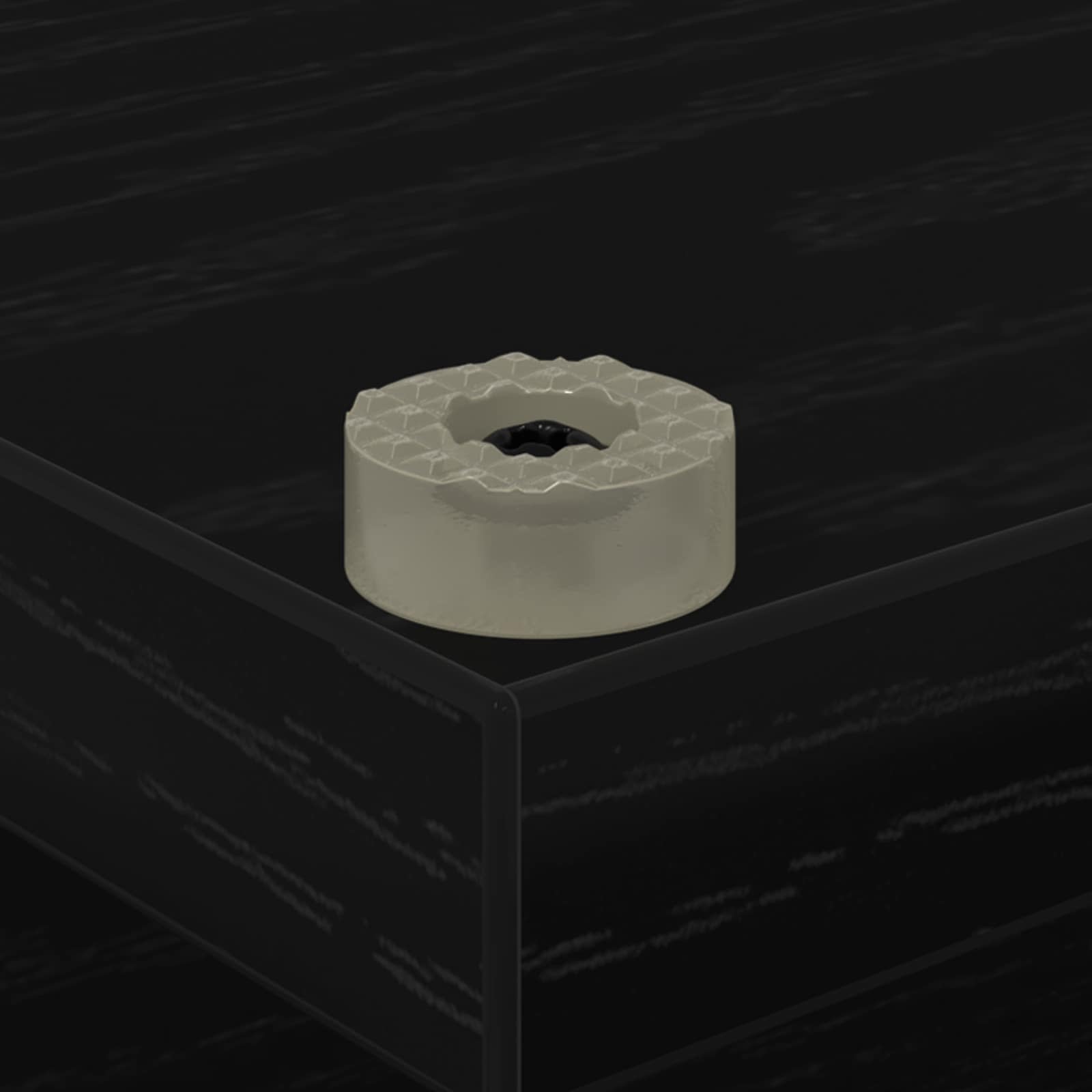 Platenkast Zwart eiken 38 x 33 x 61 cm Bewerkt hout