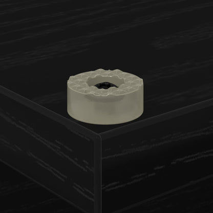 Platenkast Zwart eiken 38 x 33 x 61 cm Bewerkt hout