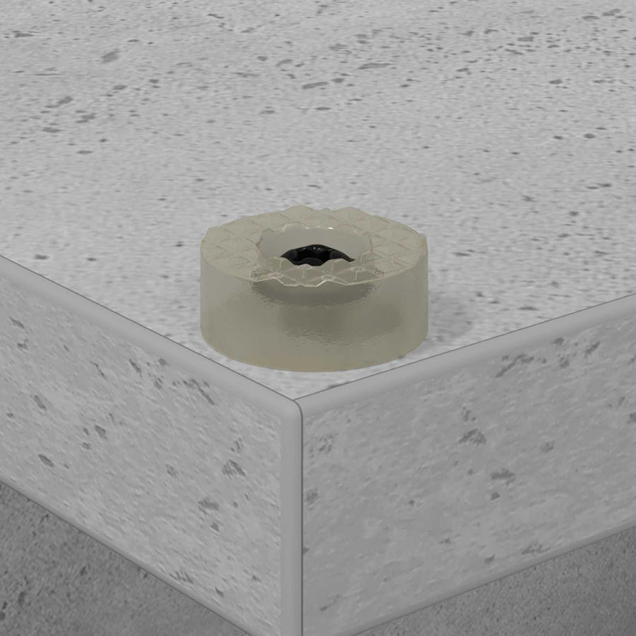 Platenkast Betongrijs 38 x 33 x 61 cm Bewerkt hout
