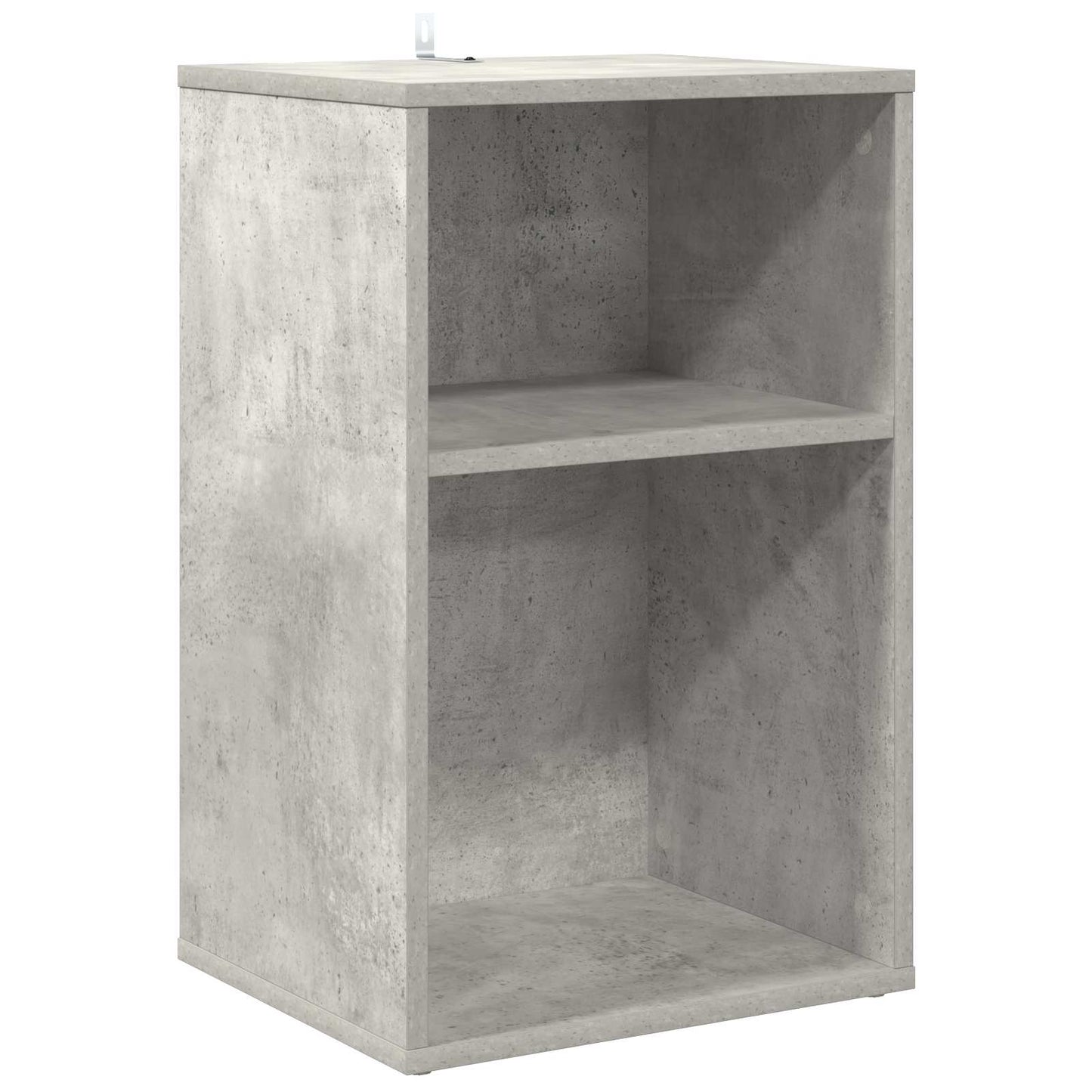 Platenkast Betongrijs 38 x 33 x 61 cm Bewerkt hout