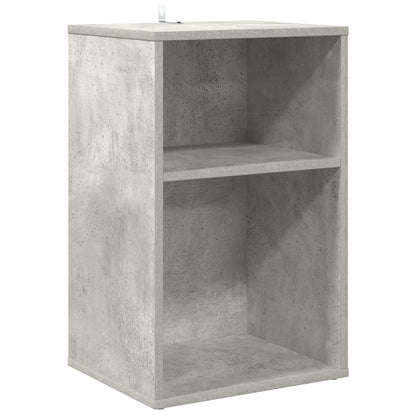 Platenkast Betongrijs 38 x 33 x 61 cm Bewerkt hout