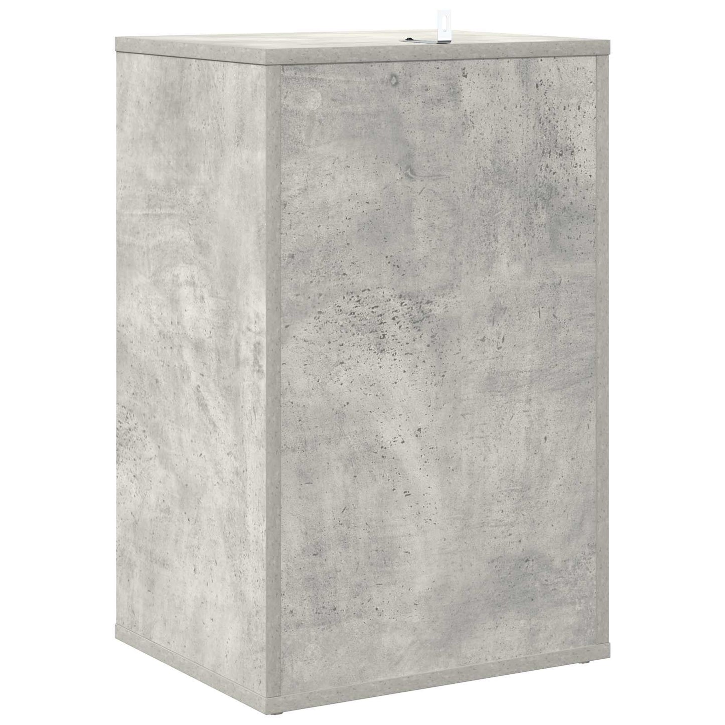 Platenkast Betongrijs 38 x 33 x 61 cm Bewerkt hout