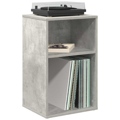 Platenkast Betongrijs 38 x 33 x 61 cm Bewerkt hout