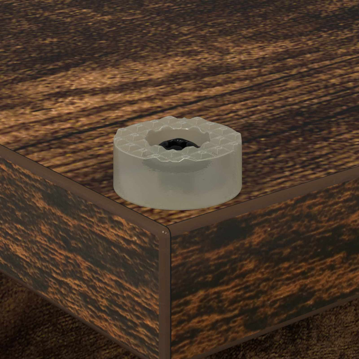 Platenkast Gerookt eiken 38 x 33 x 61 cm Bewerkt hout