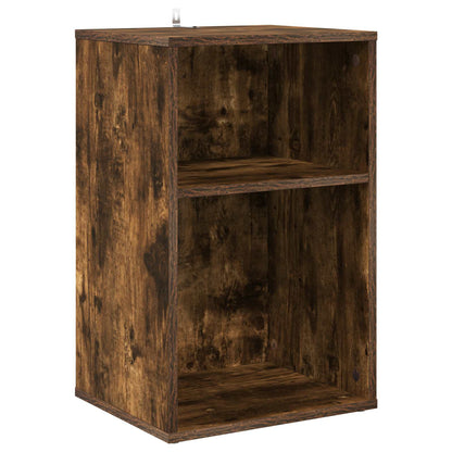Platenkast Gerookt eiken 38 x 33 x 61 cm Bewerkt hout