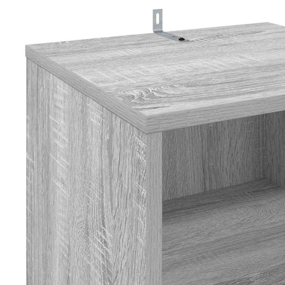 Platenkast Grijs Sonoma 38 x 33 x 61 cm Bewerkt hout