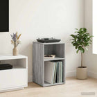 Platenkast grijs Sonoma 38x33x61 cm bewerkt hout