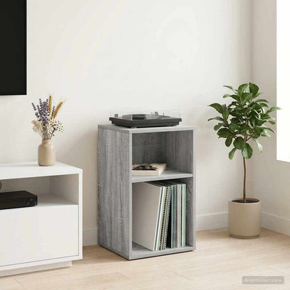 Platenkast Grijs Sonoma 38 x 33 x 61 cm Bewerkt hout