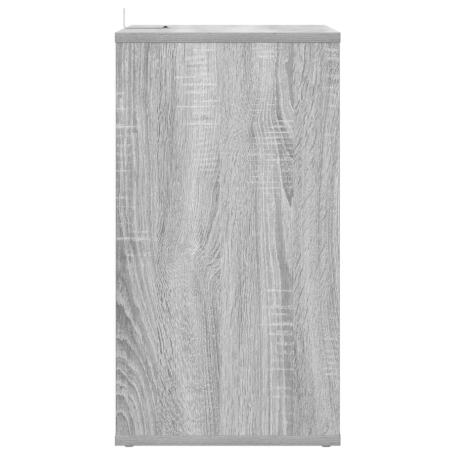 Platenkast Grijs Sonoma 38 x 33 x 61 cm Bewerkt hout