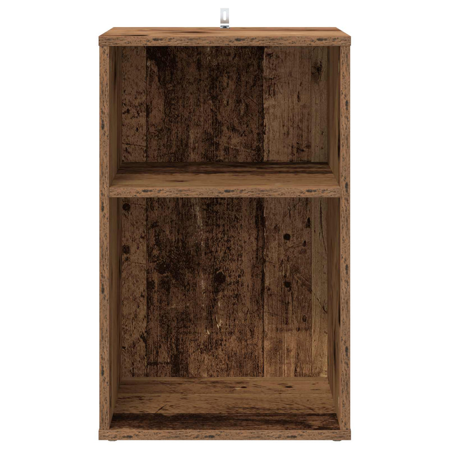 Platenkast Oud hout 38 x 33 x 61 cm Bewerkt hout