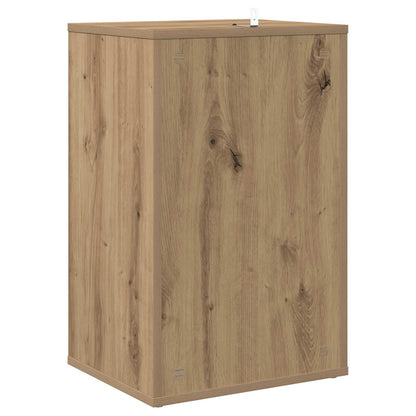 Platenkast Artisanaal eiken 38 x 33 x 61 cm Bewerkt hout