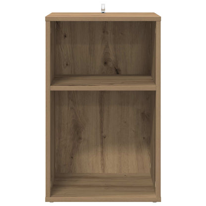 Platenkast Artisanaal eiken 38 x 33 x 61 cm Bewerkt hout