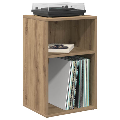 Platenkast Artisanaal eiken 38 x 33 x 61 cm Bewerkt hout