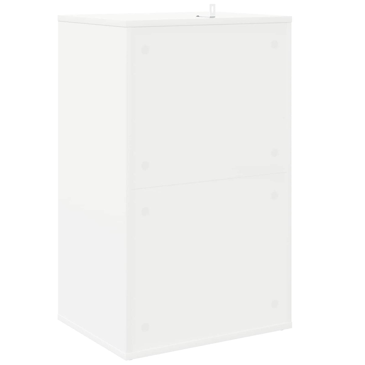 Platenkast Wit 44,5 x 36,5 x 74,5 cm Bewerkt hout