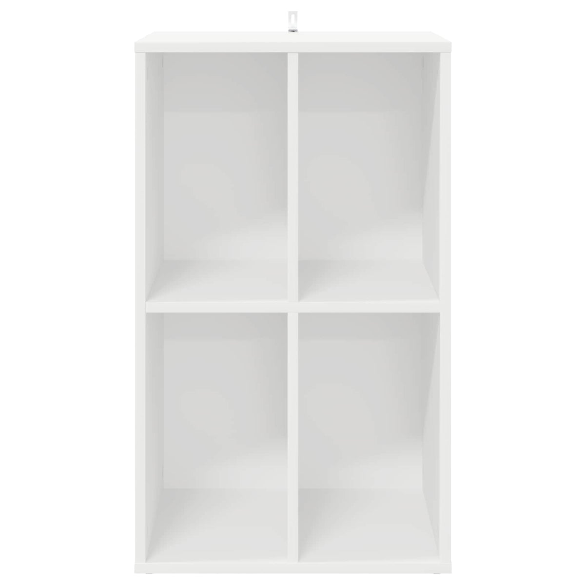 Platenkast Wit 44,5 x 36,5 x 74,5 cm Bewerkt hout