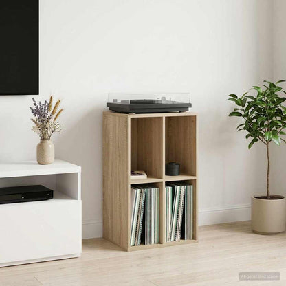 Platenkast Sonoma Eiken 44,5 x 36,5 x 74,5 cm Bewerkt hout