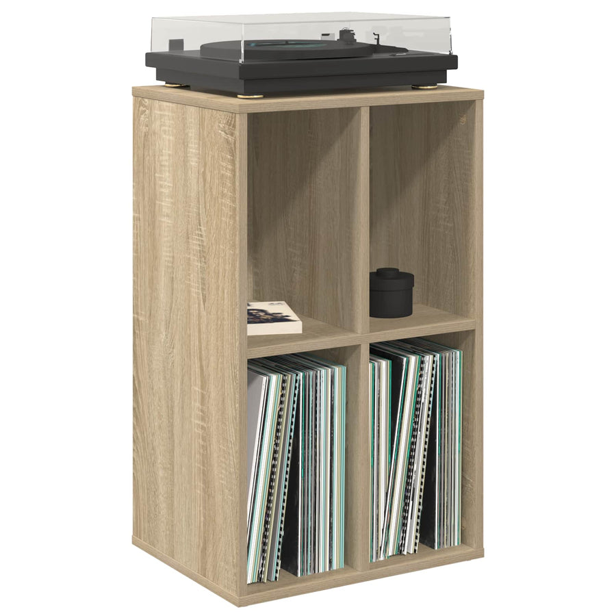 Platenkast Sonoma Eiken 44,5 x 36,5 x 74,5 cm Bewerkt hout