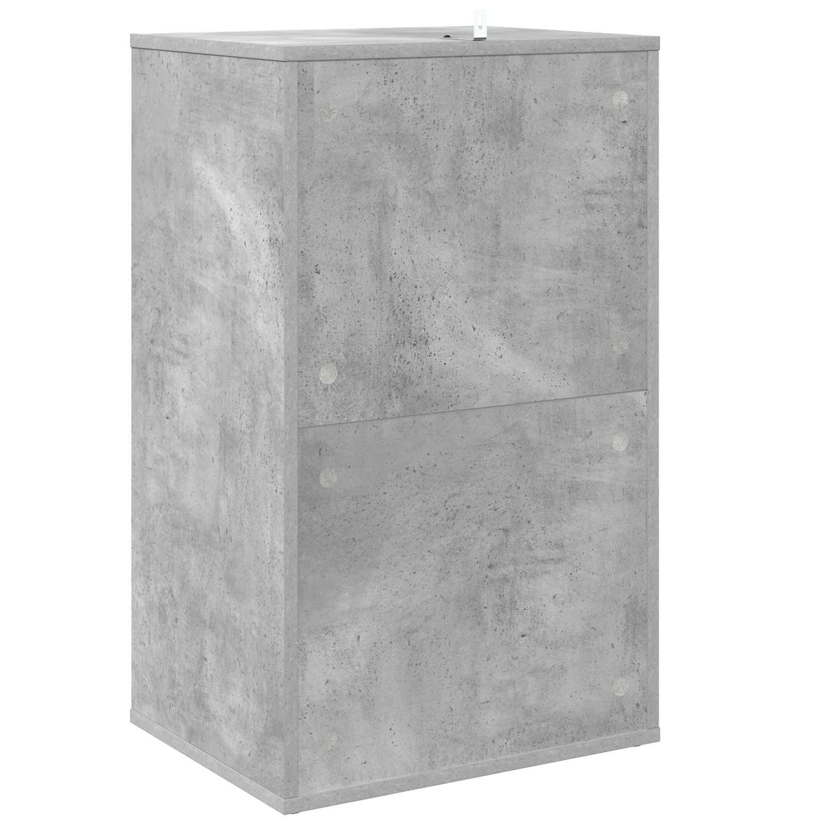 Platenkast Betongrijs 44,5 x 36,5 x 74,5 cm Bewerkt hout