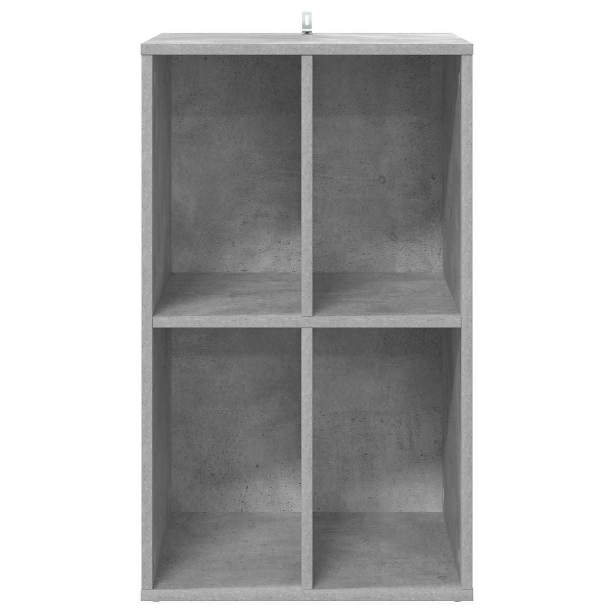 Platenkast Betongrijs 44,5 x 36,5 x 74,5 cm Bewerkt hout