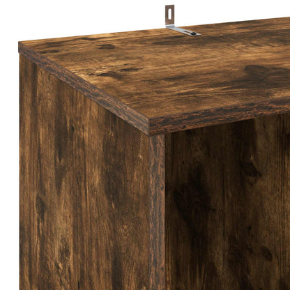 Platenkast Gerookt eiken 44,5 x 36,5 x 74,5 cm Bewerkt hout