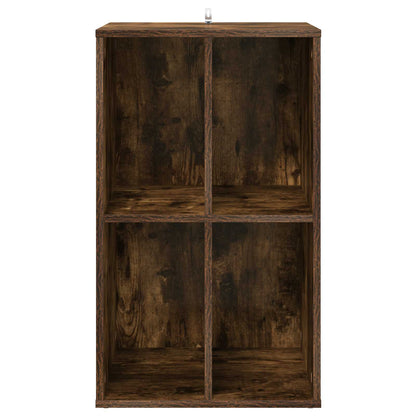 Platenkast Gerookt eiken 44,5 x 36,5 x 74,5 cm Bewerkt hout