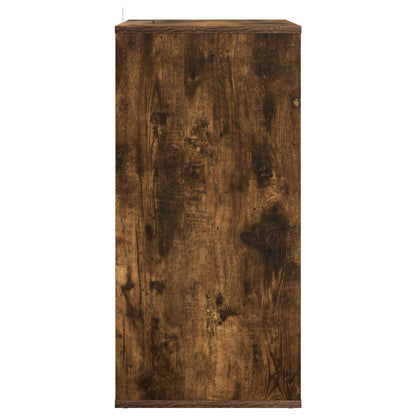 Platenkast Gerookt eiken 44,5 x 36,5 x 74,5 cm Bewerkt hout