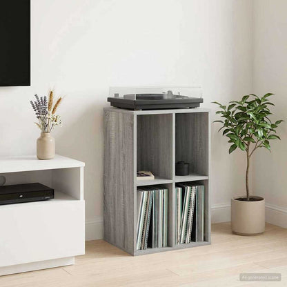 Platenkast Grijs Sonoma 44,5 x 36,5 x 74,5 cm Bewerkt hout