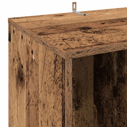 Platenkast Eikenhout 44,5 x 36,5 x 74,5 cm Bewerkt hout