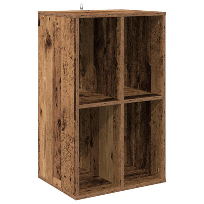Platenkast Eikenhout 44,5 x 36,5 x 74,5 cm Bewerkt hout