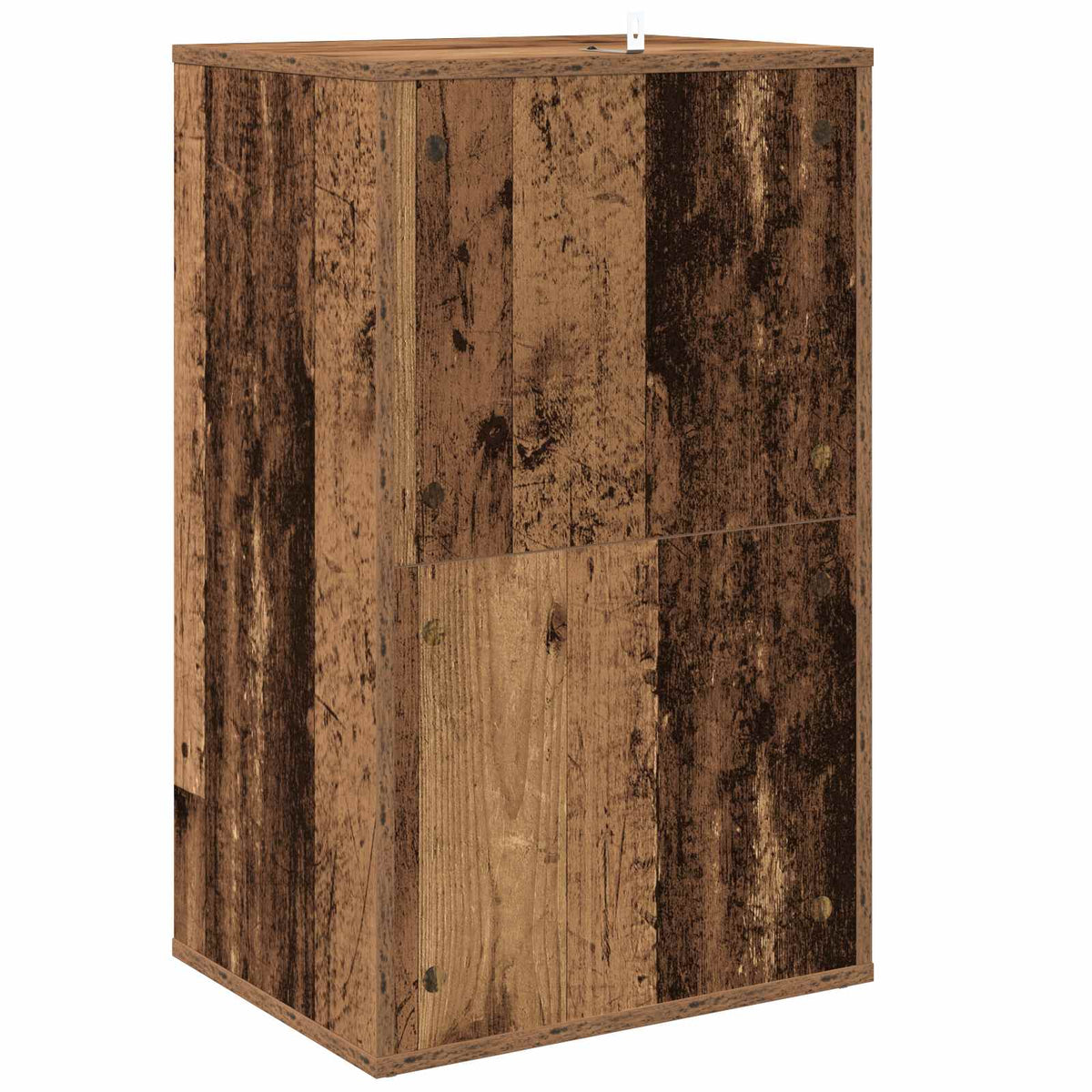 Platenkast Eikenhout 44,5 x 36,5 x 74,5 cm Bewerkt hout