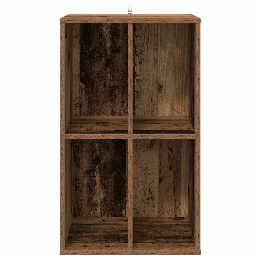 Platenkast Eikenhout 44,5 x 36,5 x 74,5 cm Bewerkt hout