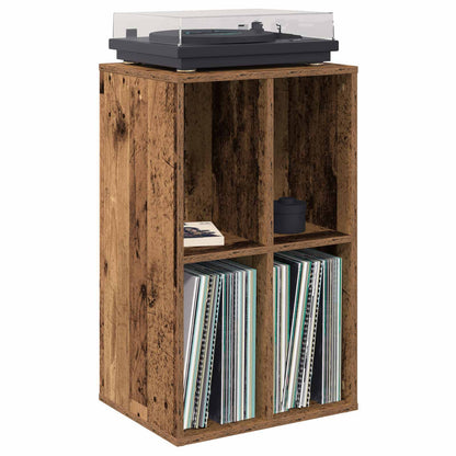 Platenkast Eikenhout 44,5 x 36,5 x 74,5 cm Bewerkt hout