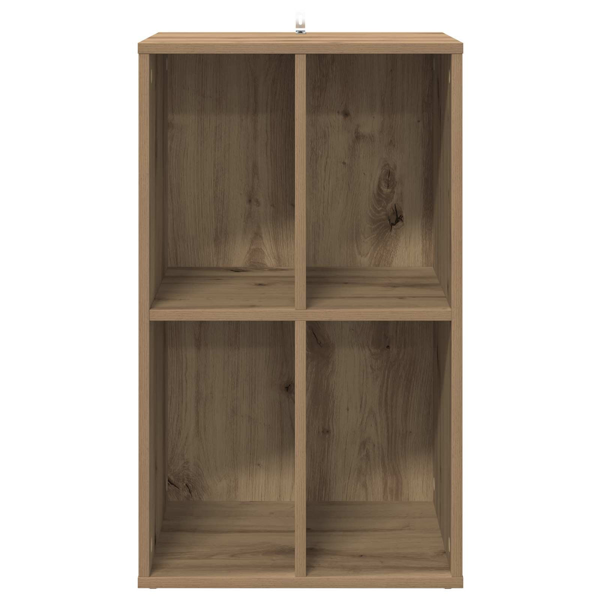 Platenkast Artisanaal eiken 44,5 x 36,5 x 74,5 cm Bewerkt hout