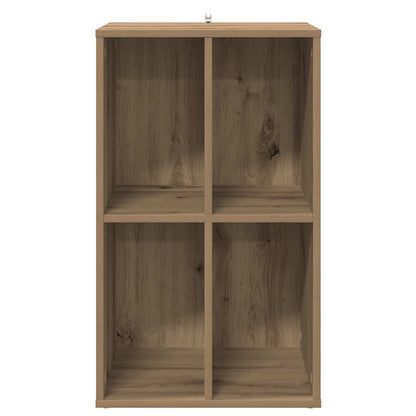 Platenkast Artisanaal eiken 44,5 x 36,5 x 74,5 cm Bewerkt hout
