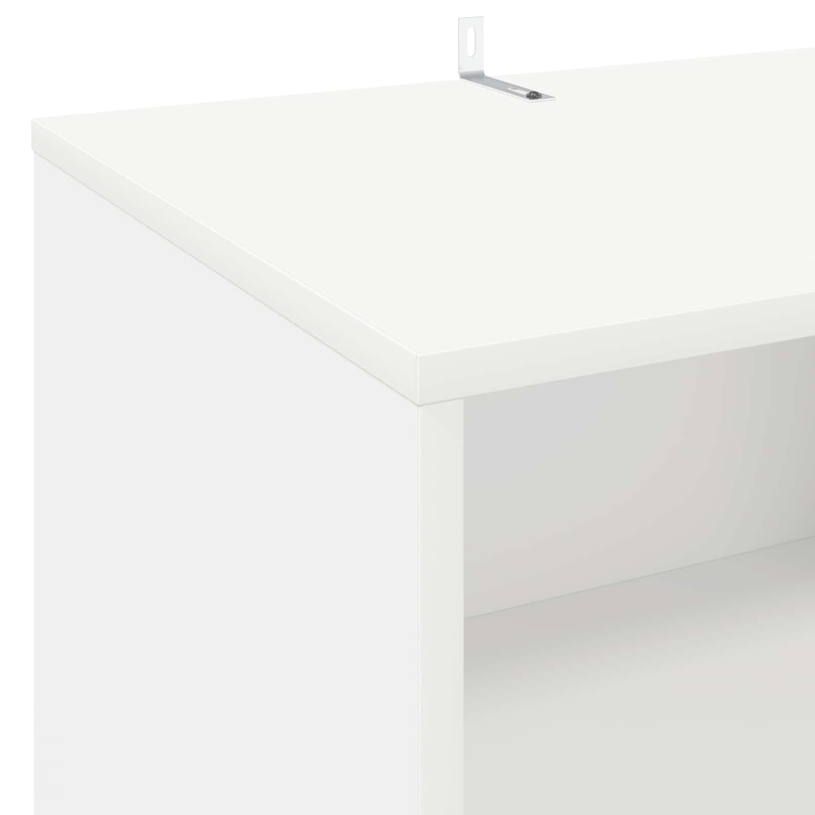 Draaitafelstand Wit 47 x 39,5 x 74,5 cm Bewerkt hout